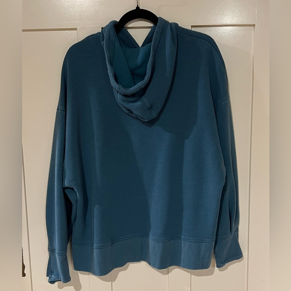ATHLETA Plus Size Balance Waffle Hoodie Sweatshirt Size 1X - Picture 5 of 15